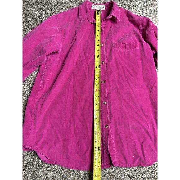 Vintage GAP Pink Corduroy Shirt Women's Medium Button Up 90s Y2K - Picture 5 of 6